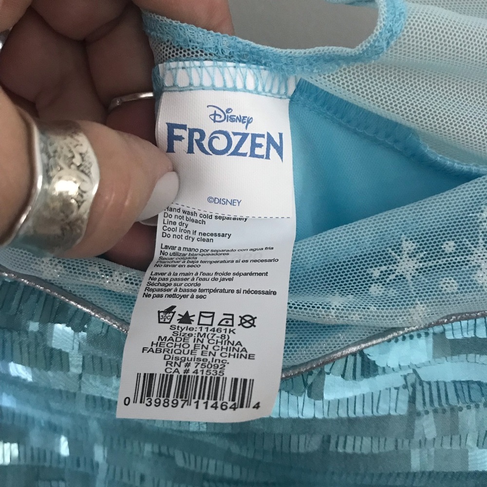 SOLD: Frozen Elsa Dress Costume Girls 7/8 - Picture 8 of 8
